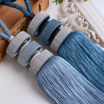Modern minimalist diamond-encrusted curtain hanging ball tie ball tie belt tie rope home living room curtain decoration hanging tassel hanging ball tassel