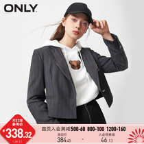 ONLY2021 autumn and winter new fashion slim suit collar academic style short suit female) 121408002