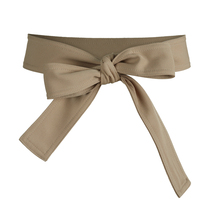 Wide Wind Clothing Belt Women Fashion 100 Hitch Decoration Skirt Big Coat Sweater Waistcoat Bow Tie Lace Fabric Strap