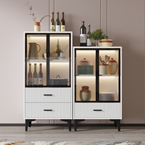 Side cabinet modern minimalist dining room cabinet against the wall Nordic luxury living room cabinet multifunctional tea cabinet storage locker