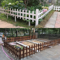 Anticorrosive wood fence fence fence outdoor garden insert white wood fence yard decoration