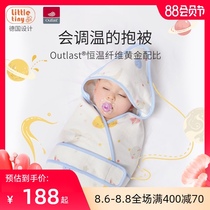 little tiny constant temperature baby hug quilt spring and summer cotton newborn quilt anti-jump swaddling sleeping bag newborn