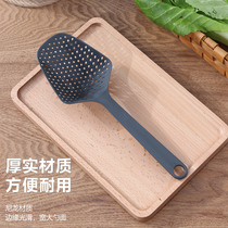 Home Kitchen Leaking Spoon Drain Non-stick Pan High Temperature Resistant Nylon Noodle filter Scoop Flat Mouth Leaking Shovel Scoop large