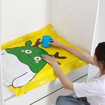 Cartoon vacuum pumping compression bag storage bag home padded large quilt clothing dressing bag cotton quilt bag