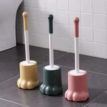 Cartoon long handle toilet brush set Household toilet soft hair toilet cleaning brush No dead angle toilet brush