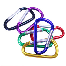 Manufacturers supply high quality No 7 D-shaped aluminum alloy carabiner outdoor hanging buckle