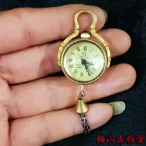 Antique Miscellaneous mini pocket watch crystal mechanical watch small crystal mechanical watch retro neck watch