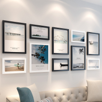 Nordic living room photo wall decoration non-perforated photo wall modern simple photo frame hanging wall creative combination photo frame wall
