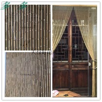 Customized pure bamboo door curtain original wood color bamboo door curtain changed to Feng Shui door curtain bamboo bead solid wood bead curtain