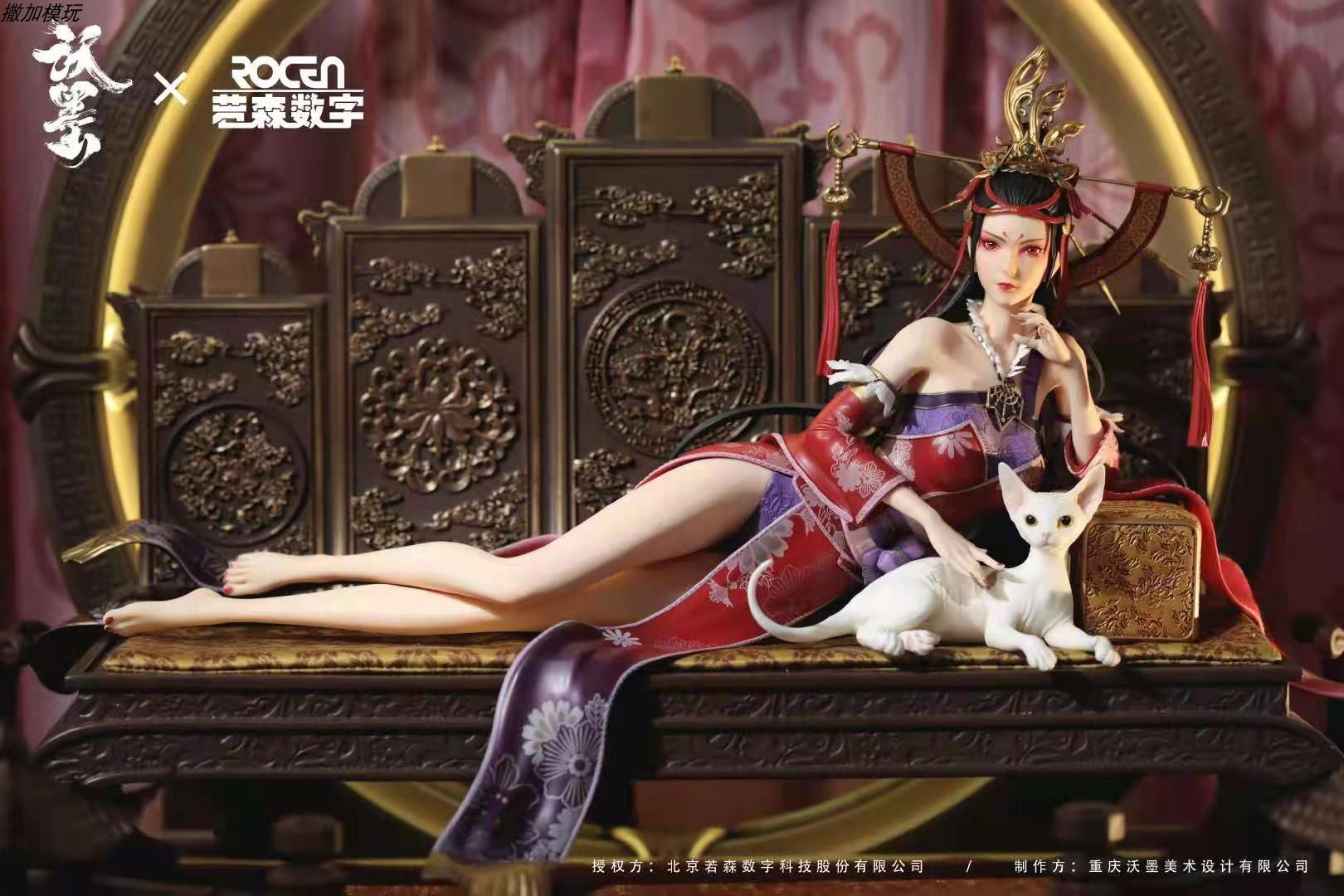 (Scheduled)Sagamore play Wumo painting Bad people of rivers and lakes female Emperor 1 6 statue model