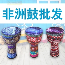 (Flagship store) tambourine African drum Lijiang 8-inch 10-inch childrens kindergarten beginner 12-inch adult introduction