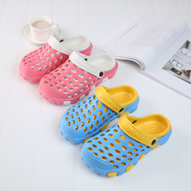 New summer hole shoes women non-slip thick double-layer garden shoes couple indoor and outdoor breathable sandals men