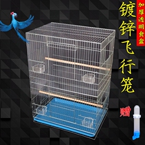 Parrot bird cage Eight brothers large electro-galvanized tiger skin peony flying increased breeding metal cage