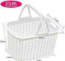 Supermarket new net red shopping basket portable basket Japanese plastic frame shopping plastic basket clothing store basket storage