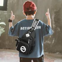 Korean children's messenger bag fashion boy bag small bag handsome little boy backpack tide outdoor travel light