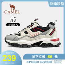 Camel outdoor hiking shoes mens 2021 autumn new wear-resistant non-slip hiking shoes flexible low-top sports shoes women