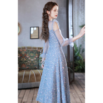 Famous Yuan Small Evening Gown Dress Lady Banquets Temperament Little Sub Superior Sense Design Small Crowd Light Extravagant High End Normal Can Wear