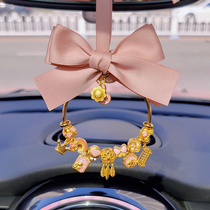 kb hand-made high-end creative Net red protection peace prayers blessing Zhaocai car pendant rearview mirror car car interior pendant female