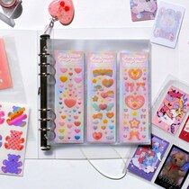 Korea Be on D large capacity sticker storage book 6 holes binder card Polaroid album A5 storage bag