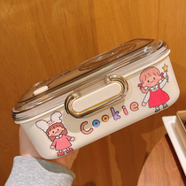 Insulated lunch box office workers portable with rice stainless steel lunch box student canteen lunch box ins Wind