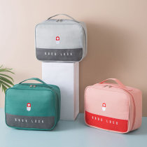 Multifunctional travel portable hand in hand to carry medicine bag First aid bag Medicine bag debris finishing Household car emergency medical box