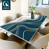 High-grade light luxury leather table mat waterproof anti-scaly table cloth erasable disposable coffee table mat anti-oil table mat cropped pad