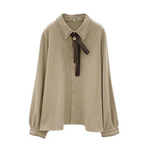 Maternity Coat spring and autumn chiffon doll shirt coat 2021 New loose autumn tooling fashion thin