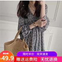 Net red pregnant women Autumn wear thin large size pregnancy dress 2021 Spring and Autumn new senior summer skirt