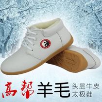 Winter Tai Chi shoes plus velvet thickened women professional training shoes cotton practice shoes men winter warm Boxing