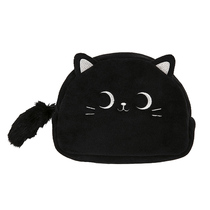 No Taiwan Starbucks Halloween Black Cat Fluff Storage Bag