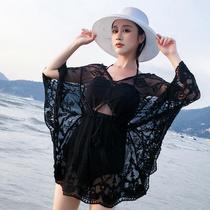Seaside with bikini hot spring swimsuit overcoat pullover lace loose sexy medium sunscreen coat for water
