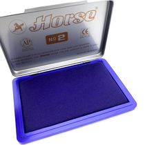 Thailand imported Horse Horse NO 2 large stamp pad printing box 70 * 110mm black blue red