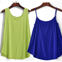 Pregnant woman camisole loose fat plus size short model base shirt 200 jin with modal sleeveless top