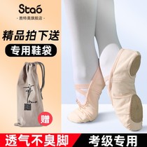 Dance shoes Womens soft bottom childrens summer practice boys dance body cat claw adult Chinese ballet shoes 0901z