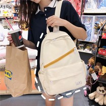 2021 Harajuku schoolbag female ins style Korean college students backpack High School campus forest department simple junior high school backpack