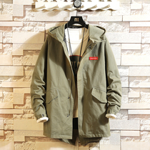 Work jacket men 2021 new spring and autumn fashion brand hooded jacket men handsome loose short windbreaker