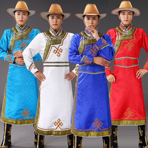 New Mongolian clothing men Mongolian robes minority clothing adult Mongolian dance performance clothing men