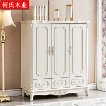 European childrens wardrobe home bedroom cupboard small wardrobe small apartment storage locker sub-bedroom low wardrobe