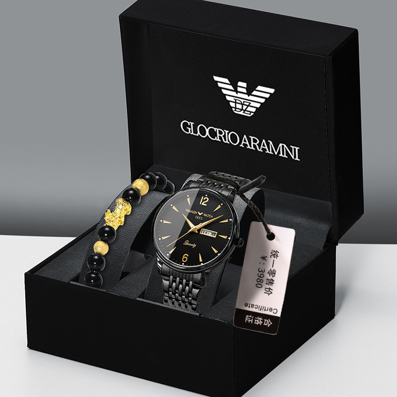 アルマーニ 新品 腕時計 メンズ 機械式時計 シンプルでトレンド 大きな文字盤 全自動 夜光 防水 メンズ ブランド