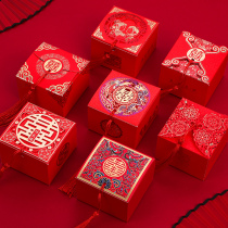 Wedding candy box gift box box Net red creative Chinese style wedding candy box empty box carton wedding candy bag