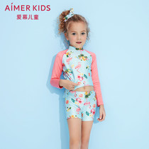 Admiration children lingerie delightful Flamingo long sleeved swimsuit suit for girls AK1673204
