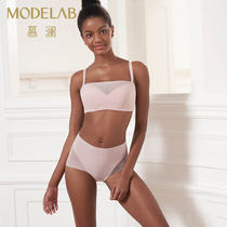 (Cave Cup) love Mu Lan 3 4 underwear women without steel ring medium thick plaster black technology bra AD17D71