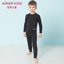 aimer kids love children warm heart warm underwear boys autumn pants knitted trousers AK273U81