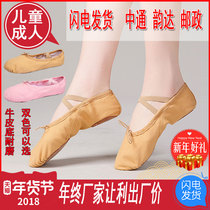 Adult childrens dance shoes girls soft-soled practice Shoes ballet shoes cat claw dancing shoes yoga skin color dance shoes