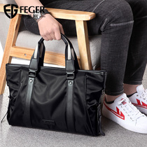 Fig Mens Handbag Handbag Men Casual Single Shoulder Skewed Satchel Crosswalk Oxford Brokeback Package Business briefcase Boomers