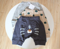 Day Bill 70-90 Baby Cartoon Large PP Shorts Boy Pure Cotton Medium Pants Woman Baby Soft Summer Casual Pants