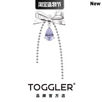 TOGGLER X MINGMA Joint series 21SS new original design bow drop gemstone earrings