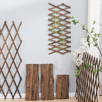 Guardrail fence wooden fence anticorrosive wood fence climbing terrace balcony small courtyard decoration outdoor garden grid flower stand