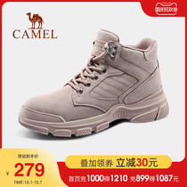 Camel outdoor shoes womens autumn new high-top tooling Martin boots short boots womens shoes casual sneakers snow boots