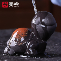 Haofeng Purple Sand Tea Pet Kung Fu tea Creative ornaments can raise turtles Tea ceremony Home decorations Tea tray accessories